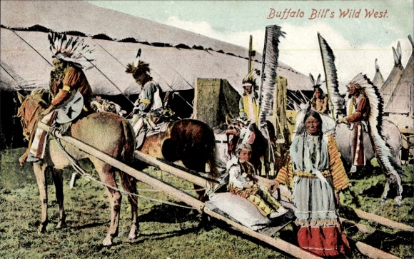 Ak Buffalo Bill's Wild West, Indianer