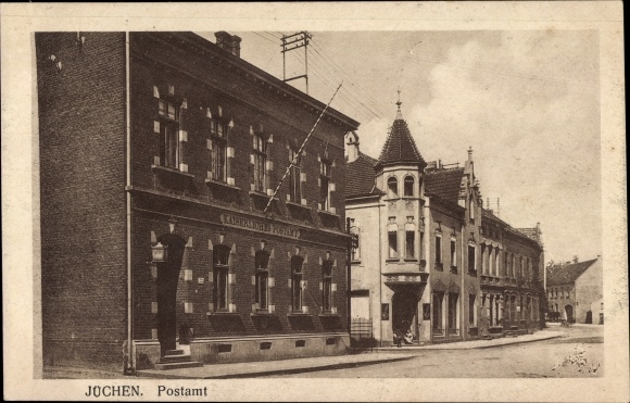 PC Jüchen North Rhine Westphalia, street section with post office