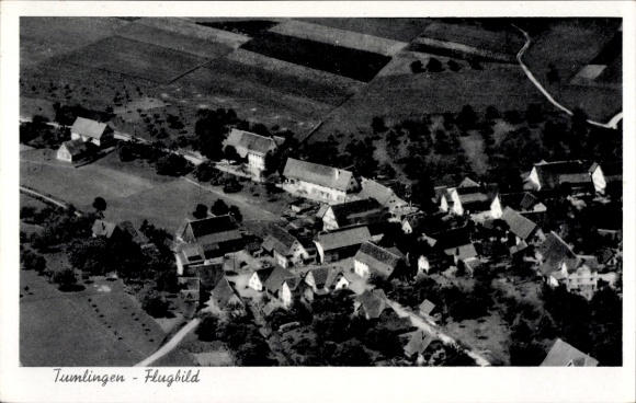 Postcard Tumlingen Waldachtal in the Black Forest, aerial photograph