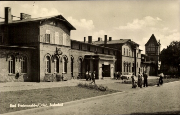 Ak Bad Freienwalde an der Oder, Bahnhof