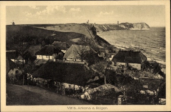 Postcard Vitt Putgarten on Rügen, general view