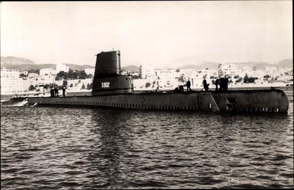 Postcard Mr. Ms. Onderzeeboot Walrus S 802, Dutch submarine, submarine