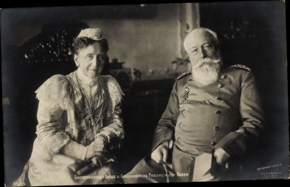 Ak Großherzogin Luise und Großherzog Friedrich von Baden