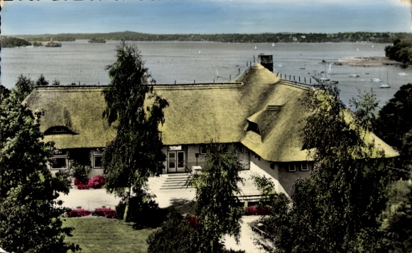Postcard Berlin Zehlendorf Nikolassee, Wannsee Terraces