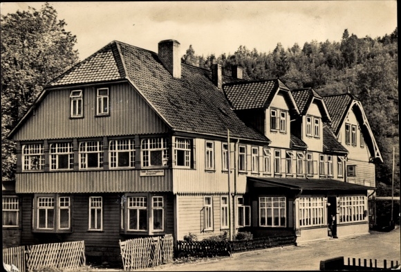 Postcard concern Oberharz am Brocken, FDGB carefree convalescent home, exterior view