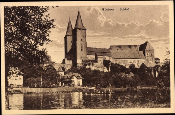 PC Rochlitz in Saxony, the castle, misprint Güstrow