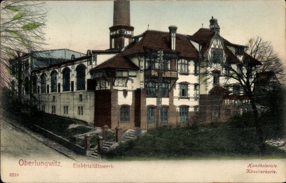 Ak Oberlungwitz in Sachsen, Elektrizitätswerk
