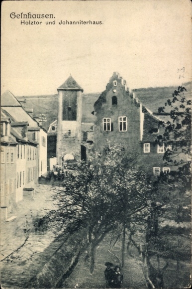 KP Gelnhausen w Hesji, brama drewniana, Johanniterhaus, budynek