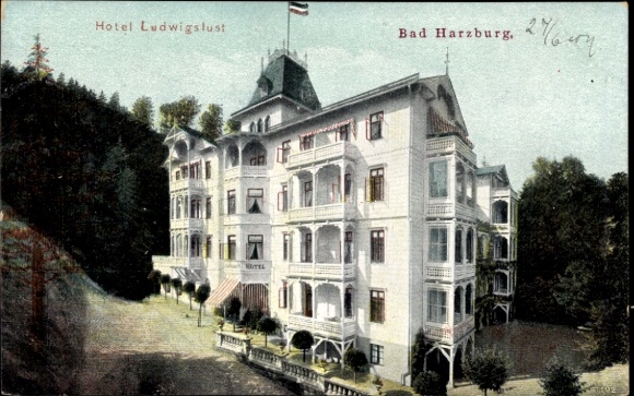 Ak Bad Harzburg Kr. Goslar, Blick auf das Hotel Ludwigslust