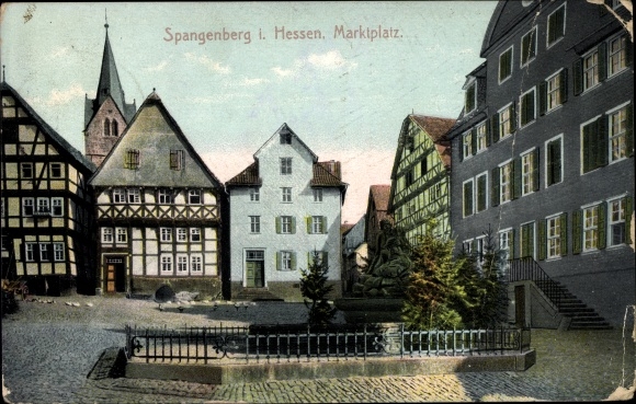 PC Spangenberg in Hesse, market place