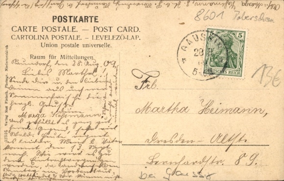 Postcard Naundorf Gaußig in Saxony, inn and village view