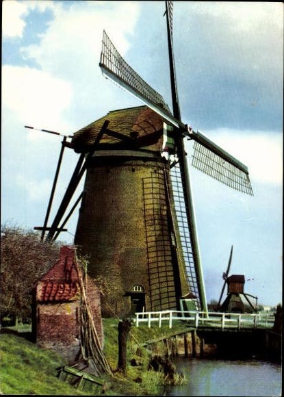 10 alte Ak Windmühlen, diverse Ansichten