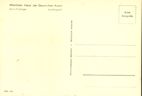 Artist PC Puchinger, Erwin, Das Bergdorf, HDK 656