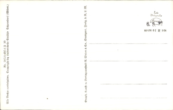 Postcard Ingoldingen in Württemberg, aerial photograph