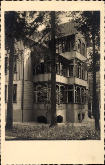 Postcard Elbingerode Oberharz am Brocken, house oak, deaconesses mother house Neu Vandsburg