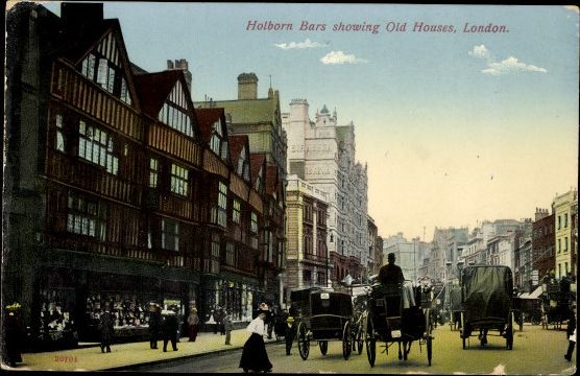 10 alte AK London City England, verschiedene Ansichten