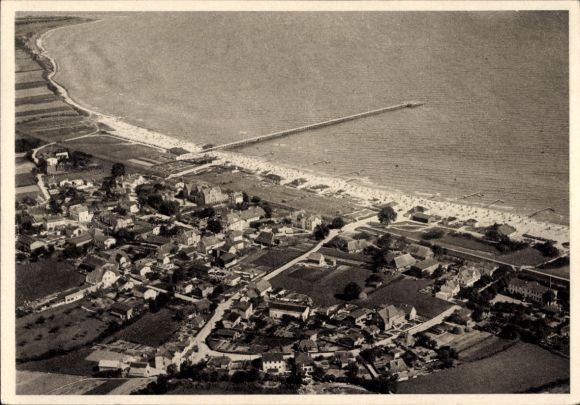 Postcard Ostseebad Kellenhusen in Holstein, aerial photograph