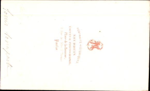 Carte de Visite, król Holandii Ludwik Bonaparte, brat Napoleona Bonaparte