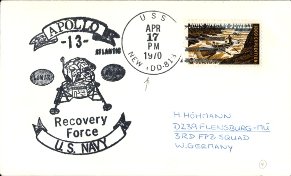 Brief Raumfahrt USA, Apollo 13, USS New