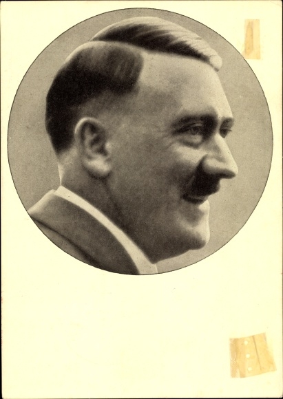 Postcard Führer and Reich Chancellor Adolf Hitler, portrait, Men of the Time No. 91