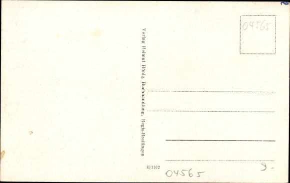 Postcard Regis Breitingen Saxony, coal plant, market, Ratskeller, bookstore