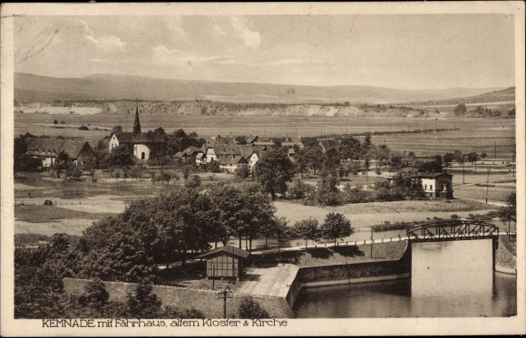 Ak Kemnade Bodenwerder an der Weser, Fährhaus, Kloster, Kirche