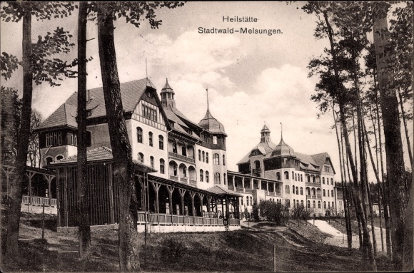 Postcard Melsungen in Hesse, Stadtwald sanatorium