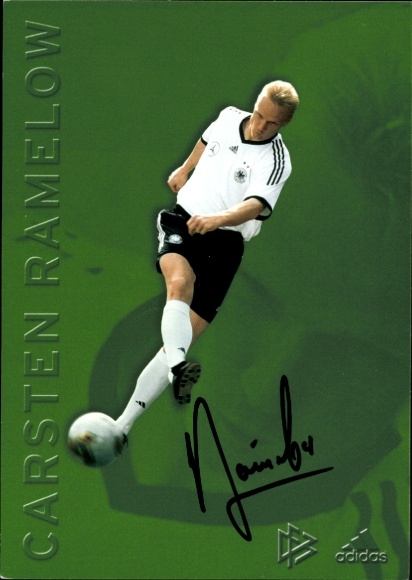 Postcard footballer Carsten Ramelow, autograph