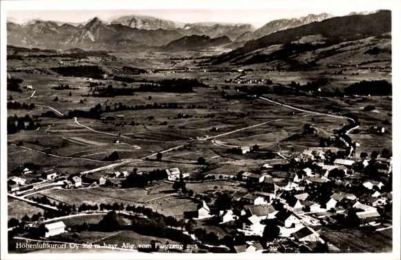 Ak Oy Mittelberg im Allgäu, Fliegeraufnahme