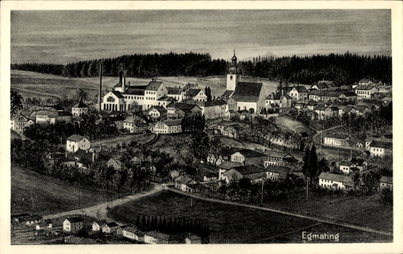 Ak Egmating Oberbayern, Gesamtansicht