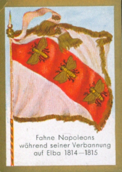 Collector's picture historical flags picture 177, Ulmenried, Napoleon's flag on Elba 1814-1814