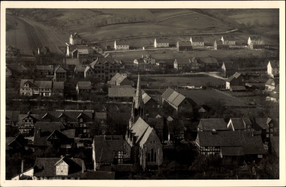 KP Hundelshausen Witzenhausen w Hesji, kościół ewangelicki, panorama miasta