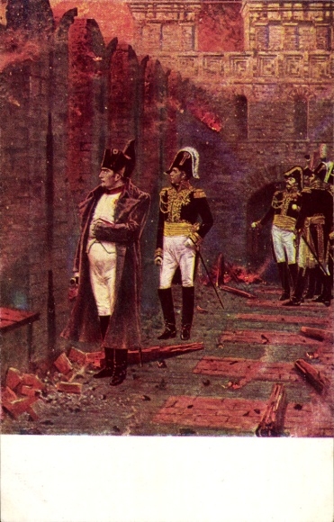 Künstler Ak Wereschtschagin, W., Napoleon im Kreml