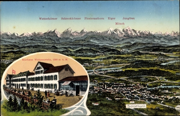 Maps PC Solothurn Stadt Schweiz, Kurhaus Weißenstein, Wetterhörner, Schreckhörner