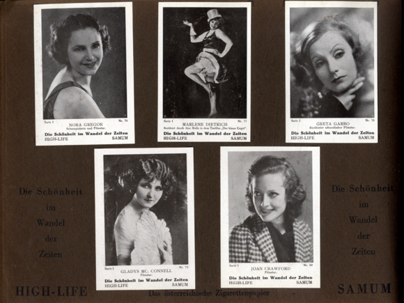 Beauty through the ages I collector&#39;s picture album Samum High-Life cigarette paper and sleeve fa