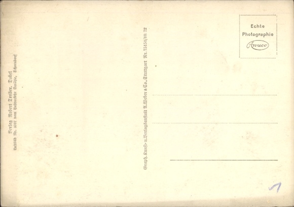 Postcard Dobel in the Black Forest, aerial photograph
