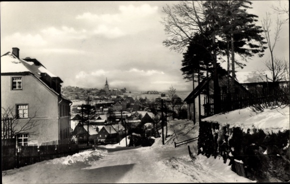PC Jöhstadt Erzgebirge, winter view, street section
