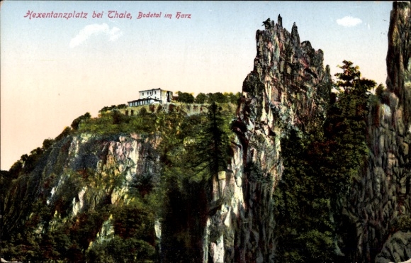 Ak Thale im Harz, Bodetal, Hexentanzplatz