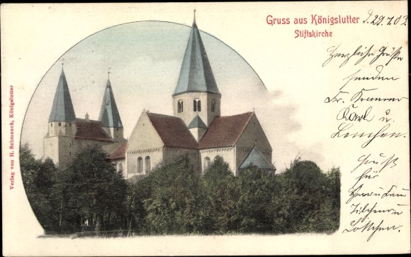 Ak Königslutter am Elm, collegiale kerk