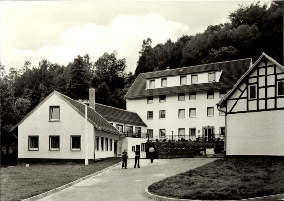 Postcard Eisenberg in Thuringia, fulling mill, company holiday home of the VEB industrial insulation Leipzig