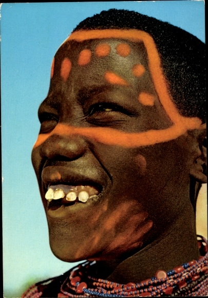 Ak Afrikanisches Mädchen, Porträt