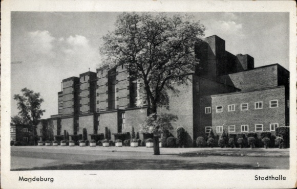Ak Magdeburg an der Elbe, Stadthalle