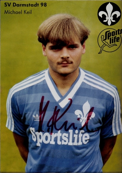 Autogrammkarte Fußballer Michael Keil, SV Darmstadt 98, Autogramm