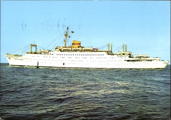 Postcard FDGB holiday ship MS Völkerfreundschaft