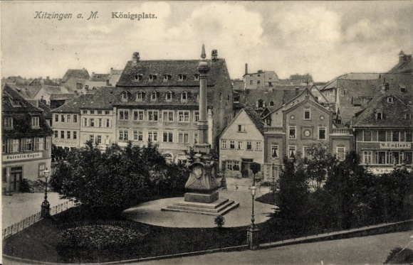 Postcard Kitzingen in Mainfranken Bavaria, Königsplatz
