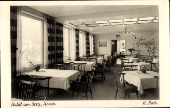 Photo Postcard Bad Urach in the Swabian Jura, hotel on the mountain