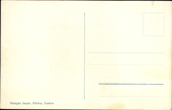 Postcard Geneve Geneva, Rue du Mont Blanc, Hotel Suisse, tram