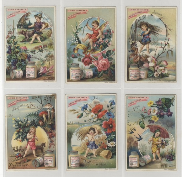 Liebig Pictures Series A 274 The Months 1894