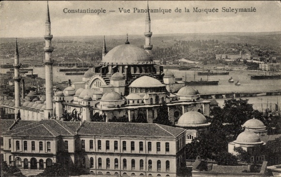 Postcard Constantinople Istanbul Türkiye, Mosquee Suleymanie, Süleymaniye Mosque