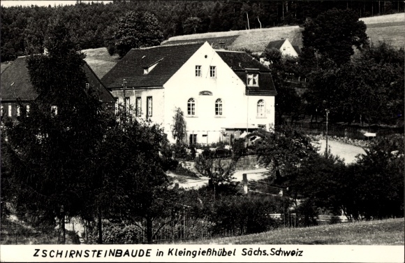 Ak Kleingiesshübel Reinhardtsdorf Schöna in Saksen, Zschirnsteinbaude